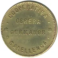 25 Centimos - Cooperativa Obrera Germanor Calellenca