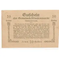 10 Heller Blindenmarkt