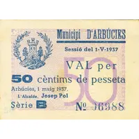 50 Céntimos Arbúcies