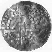 Denier - Bernard II Lunebourg, main