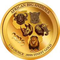 500 Dalasis African big animals, gold