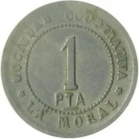 1 Peseta - Sociedad Cooperativa La Moral