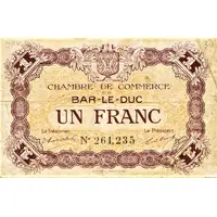 1 Franc - Chambre de Commerce de Bar-le-Duc 55