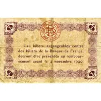 1 Franc - Chambre de Commerce de Bar-le-Duc 55