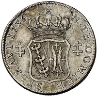 Double Teston or small Ecu - Francis III