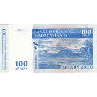 100 Ariary / 500 Francs