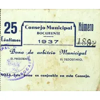 25 Céntimos Bocairente