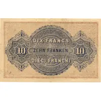 10 Francs - Federal Treasury French text