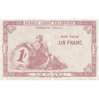 1 Franc Banque André Krajewski
