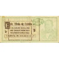 20 Pesos La Tesoreria General del Estado de Oaxaca