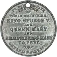 Medal - George V Peel Royal Visit, 32mm