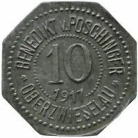 10 Pfennig - Oberzwieselau Benedikt v. Poschinger