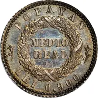 1/2 Real Pattern Default Category Coins Americas Colombia Colombia