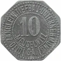 10 Pfennig - Meuselwitz Otto Zänglein, Tiefbau Unternehmung S.A.
