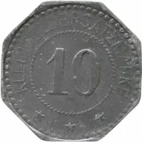 10 Pfennig - Meuselwitz Otto Zänglein, Tiefbau Unternehmung S.A.