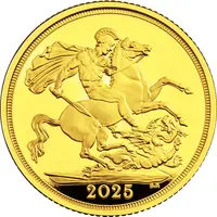 1/2 Sovereign - Charles III St George and the Dragon, Gold