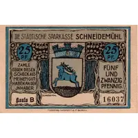 25 Pfennig Sparkasse