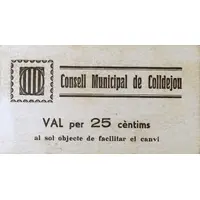 25 Céntimos Colldejou