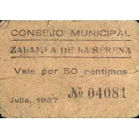 50 Céntimos Zalamea de la Serena