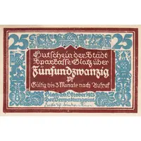 25 Pfennig Städtische Sparkasse