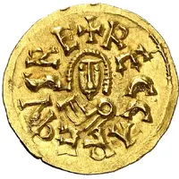 Tremissis - Recaredo I Caesaraugusta