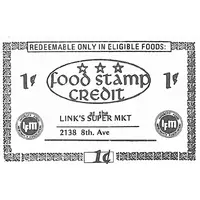 1 Cent - Link`s Super Market New York, New York