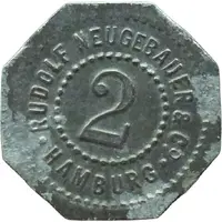 2 Pfennigs - Hamburg Rudolf Neugebauer and Co