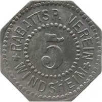 5 Pfennig - Windsheim