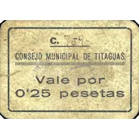0.25 Pesetas Titaguas
