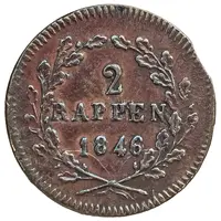 2 Rappen - narrow shield