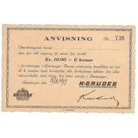 10 Kroner K-Grudes konfeksjonsfabrikk A/S