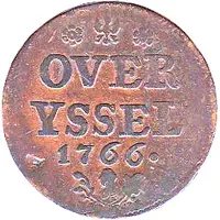 Duit Small bust of Willem V