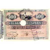 500 Reales de Vellón Banco de España