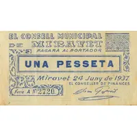 1 Peseta Miravet