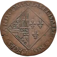 Counter token - Marriage of Philip II and Isabel of Valois - Chambre des comptes of Lilles