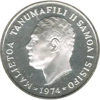 50 Sene - Tanumafili II Silver Proof issue