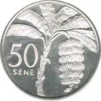 50 Sene - Tanumafili II Silver Proof issue