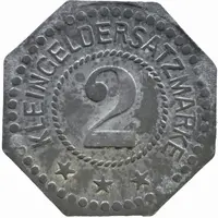 2 Pfennig - Augsburg Maschinenfabrik Augsburg-Nürnberg
