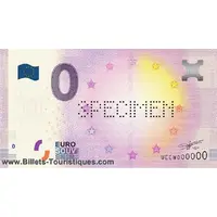 0 Euro Specimen, 2016 perforated