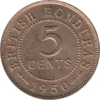 5 Cents - George VI Without 'King and Emperor'
