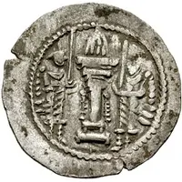 Drachm - Kidara Sassanian style, type 11A, Gandhara mint