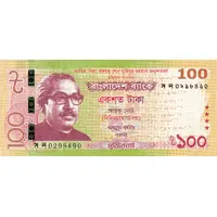 100 Taka Father of the Nation Bangabandhu Sheikh Mujibur Rahman Centenary (1920-2020)