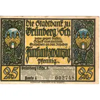 25 Pfennig Stadtbank