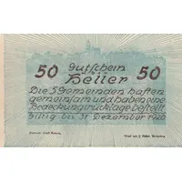 50 Heller Neustadtl an der Donau, Nabegg, Judenhof, Windpassing, Klein Wolfstein