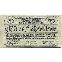 5 Heller Bad Ischl