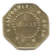 1/2 Dollar California gold