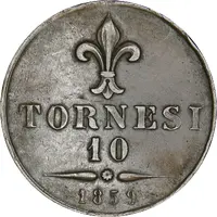 10 Tornesi - Francesco II Rome