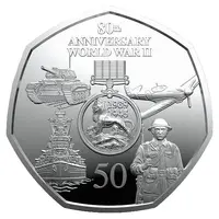 50 Pence - Charles III End of World War II