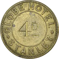 4 Pence Globe Hotel, Stanley