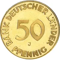 50 Pfennig Gold Pattern